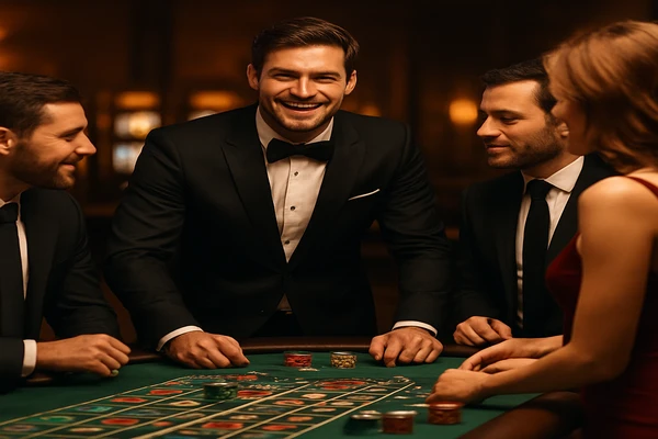 আলোয় ভরপুর ও রঙিন স্লট মেশিনগুলোর সমন্বয়ে গঠিত একটি পূর্ণাঙ্গ গেমিং পরিবেশ